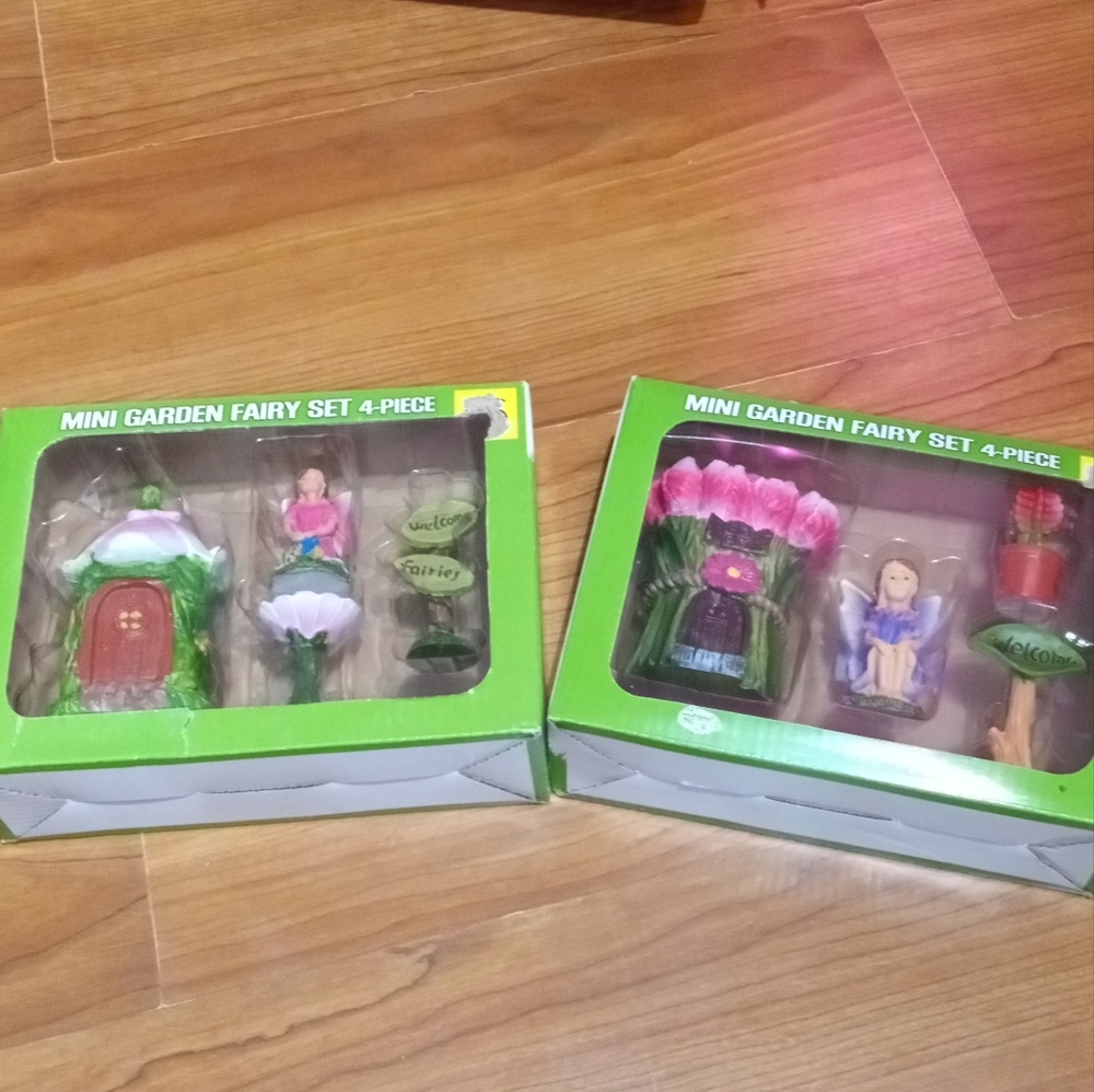 New!!!! Bundle of 2-"True Living" 4 pc. Mini fairy set